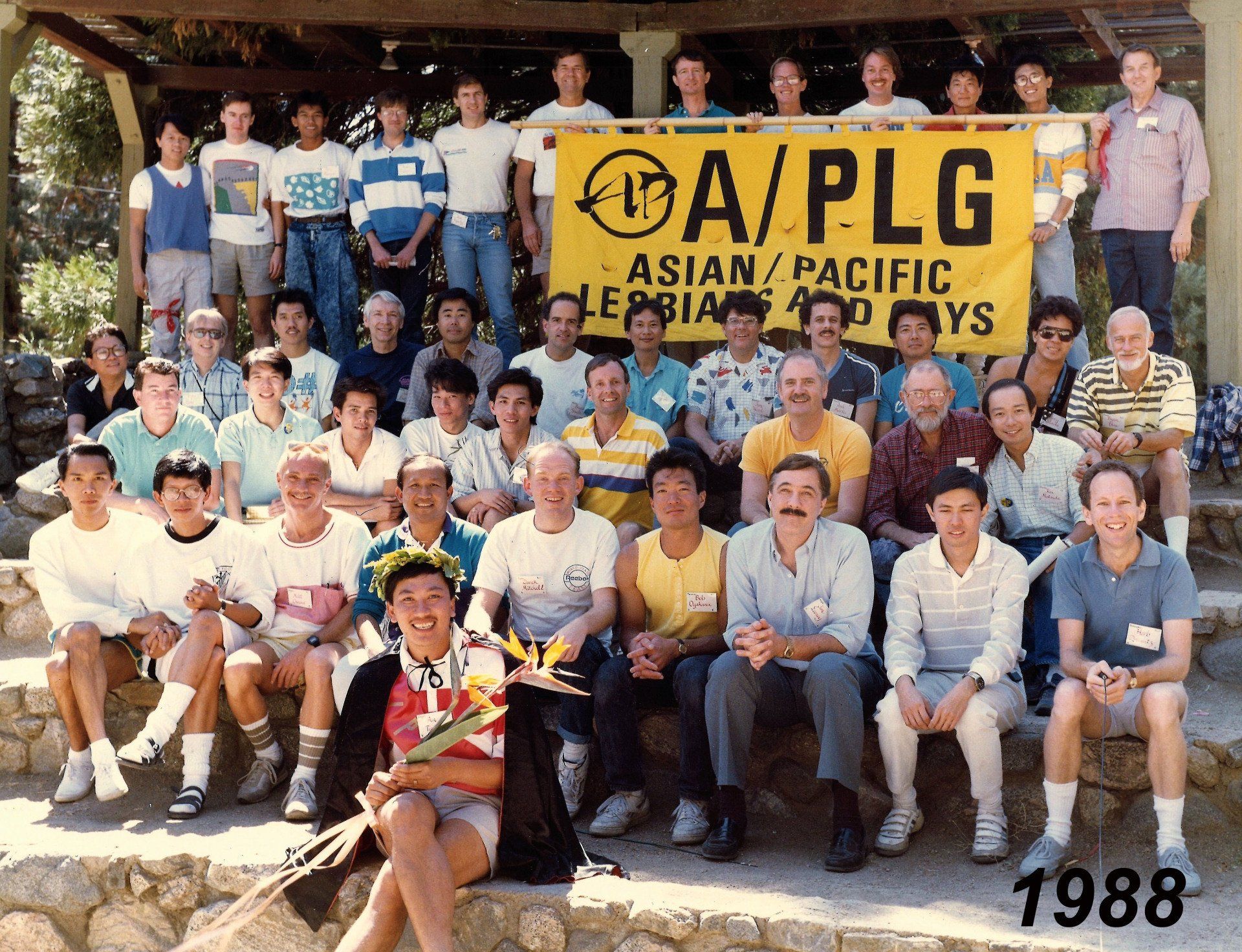 A/PLG members in a group photo, 1988