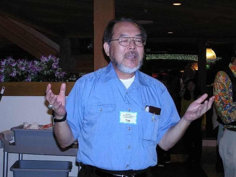 Tak Yamamoto - One of the founders, speaking to our group on how A/PGF was organized 25 years ago